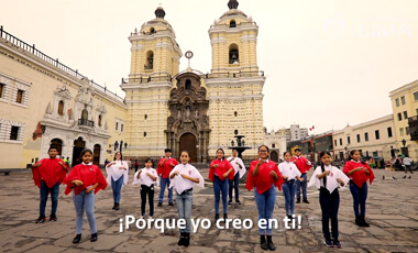 Consejo Consultivo del Niño, Niña y Adolescente de Lima metropolitana interpreta la canción «porque yo creo en ti» en lengua de señas
